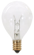 Globe 10 Watt E12 G12.5 Pear 120.00V Incandescent 2700k Light Bulb by Satco