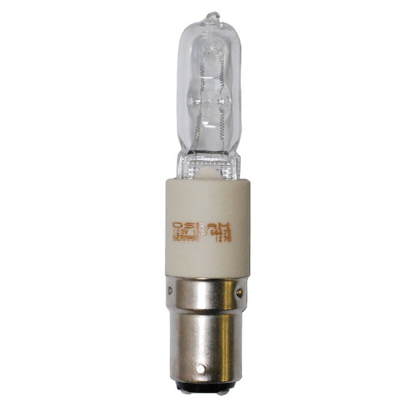 Tubular 100 Watt BA15d T4 Long 120V Outdoor (Damp)Halogen 2900k Light Bulb by Satco