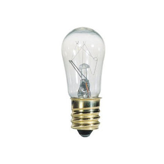 Tubular 3 Watt E12 S6 130V Incandescent 2700k Light Bulb by Satco
