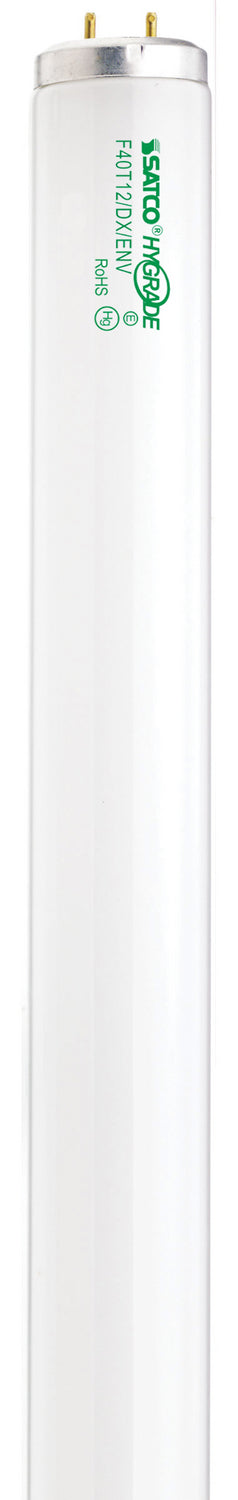 Tubular 40 Watt G13 T12 Fluorescent 6500k Light Bulb by Satco