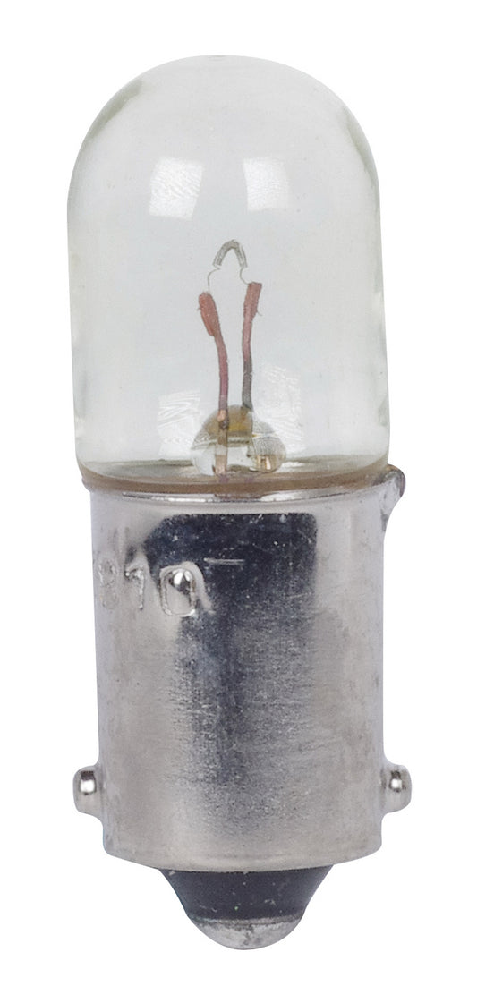 Tubular 2 Watt BA9s T3.25 6.3V Incandescent Light Bulb by Satco