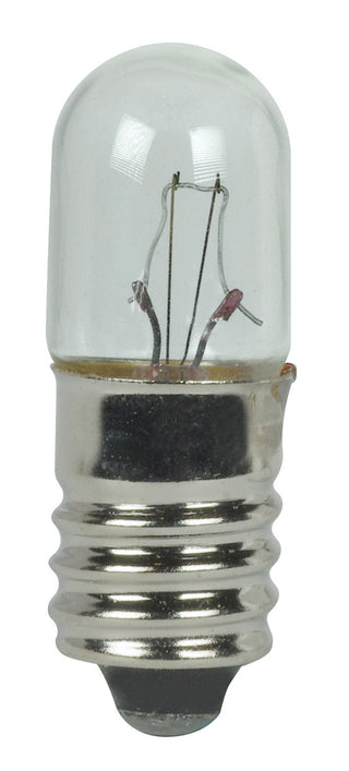 Tubular 5 Watt E10 T3.25 28.00V Incandescent Light Bulb by Satco