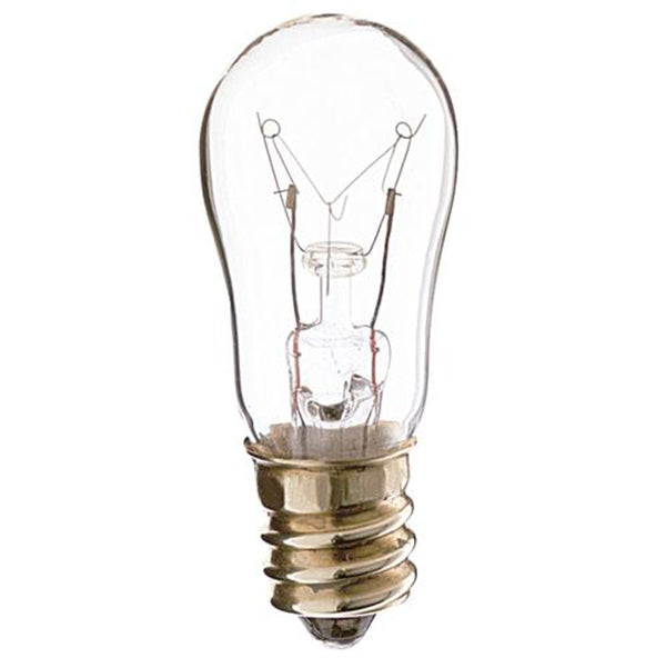 Tubular 12 Watt E12 S6 250.00V Incandescent 2700k Light Bulb by Satco