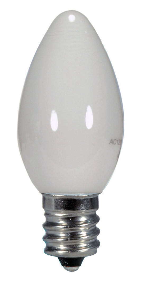 Torpedo 0 Watt E12 C7 120.00V LED 2700k Light Bulb by Satco
