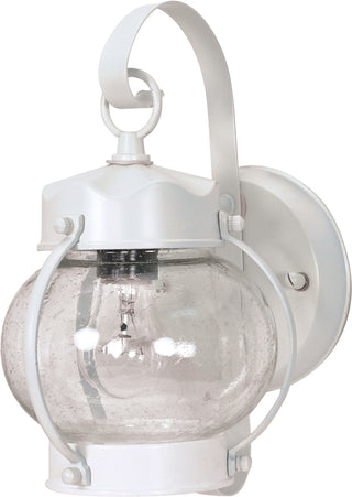 Buy white-with-clear-seeded-glass Outdoor (Wet) Wall Lantern by Nuvo Lighting
