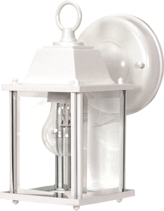 Buy white-with-clear-glass Outdoor (Wet) Wall Lantern by Nuvo Lighting