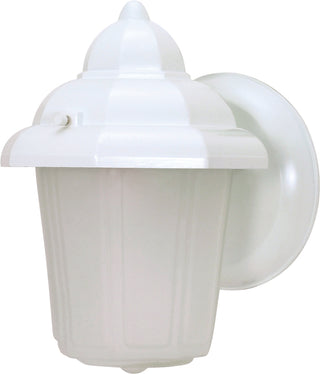 Buy white-with-satin-frosted-glass Outdoor (Wet) Wall Lantern by Nuvo Lighting