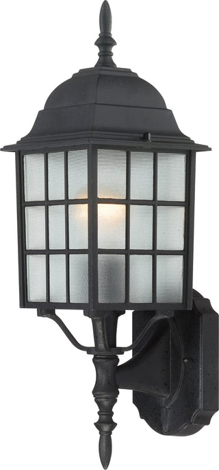 Buy textured-black-with-frost-glass Outdoor (Wet) Wall Lantern by Nuvo Lighting