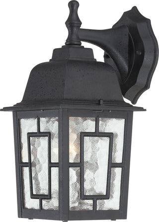 Buy textured-black-with-clear-water-glass Banyan Outdoor (Wet) Wall Lantern by Nuvo Lighting
