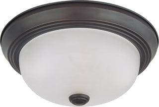 Buy mahogany-bronze-with-frost-glass Outdoor (Damp) Flush Mount Ceiling Light by Nuvo Lighting