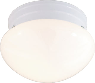Buy white-with-white-glass Outdoor (Damp) Flush Mount Light by Nuvo Lighting