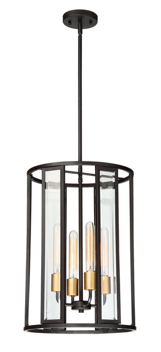 Buy midnight-bronze-with-clear-beveled-glass Payne Pendant by Nuvo Lighting