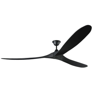 Buy matte-black-and-matte-black-3mavr88bkbk 3-Blade Maverick Ceiling Fan by Visual Comfort Fan