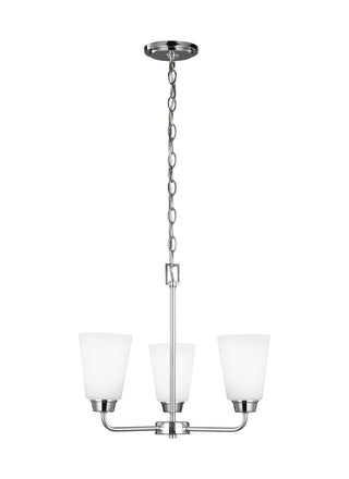 Buy chrome-with-satin-etched-glass Kerrville Outdoor (Damp) Chandelier by Generation Lighting