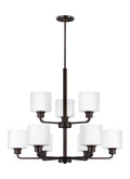 Canfield Outdoor (Damp) Chandelier by Generation Lighting