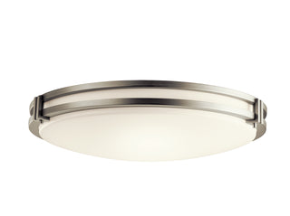 Buy brushed-nickel Avon Outdoor (Damp) Flush Mount Ceiling Light by Kichler