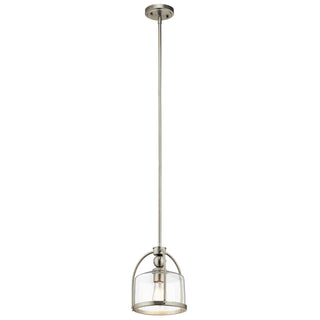 Buy brushed-nickel-with-clear-glass Pendant by Kichler