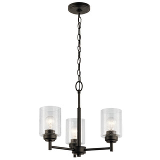 Buy olde-bronze-with-clear-seeded-glass Winslow Mini Chandelier by Kichler