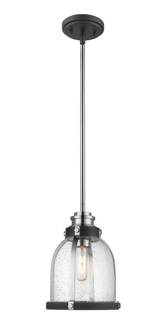 Buy matte-black-chrome Burren Outdoor (Damp) Pendant by Z-Lite