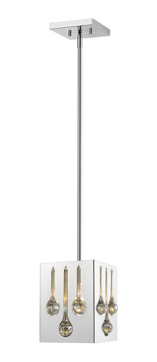 Buy chrome-with-chrome-crystal-glass Oberon Pendant by Z-Lite