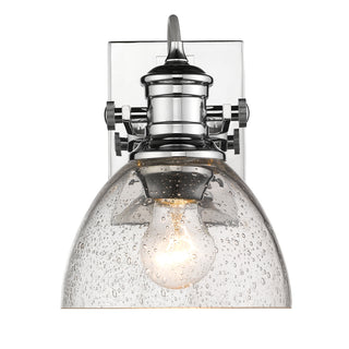 Buy chrome-with-seeded-glass-glass Hines Vanity by Golden