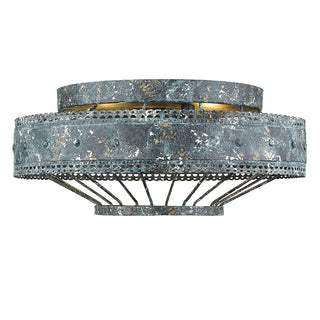 Buy blue-verde-patina Ferris Outdoor (Damp) Flush Mount Light by Golden