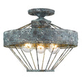 Ferris Outdoor (Damp) Semi-Flush Mount Ceiling Light by Golden