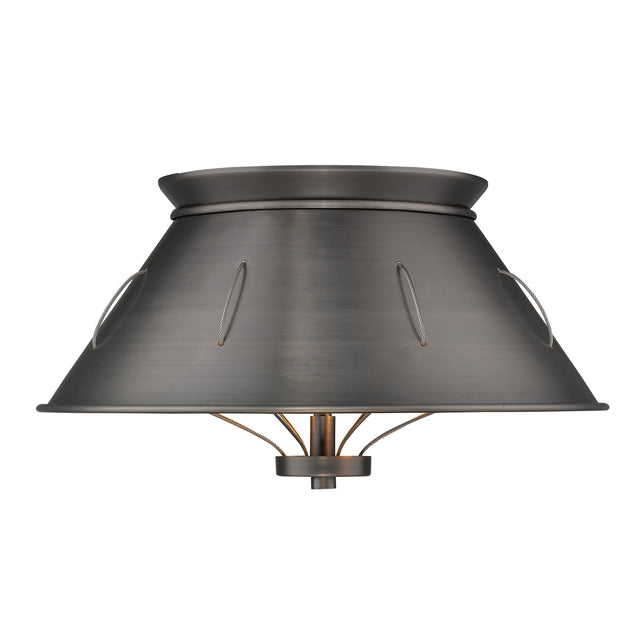 Whitaker Outdoor (Damp) Flush Mount Ceiling Light by Golden