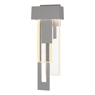 Buy coastal-burnished-steel-with-seeded-clear-glass-ii-glass Rainfall Sconce by Hubbardton Forge