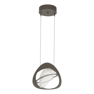 Buy dark-smoke-with-clear-glass-zm-glass Venn Pendant by Hubbardton Forge