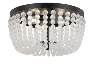 Buy matte-black Rylee Outdoor (Damp) Flush Mount Ceiling Light by Crystorama