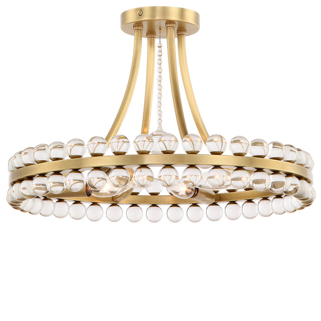 Clover Semi-Flush Mount Ceiling Light by Crystorama
