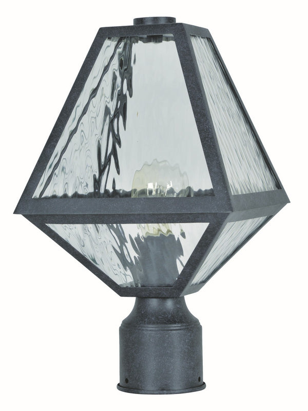 Glacier Outdoor (Wet) Post Lantern by Crystorama