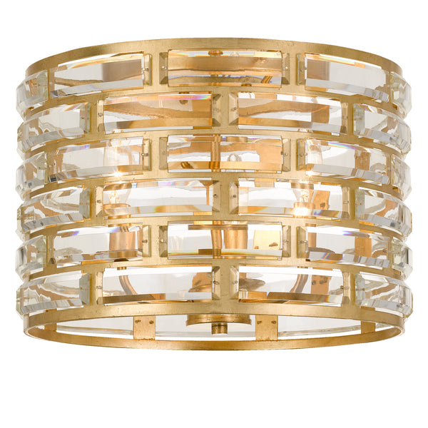 Meridian Outdoor (Damp) Flush Mount Ceiling Light by Crystorama