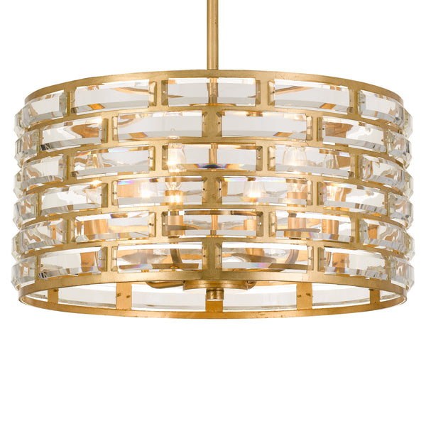 Meridian Outdoor (Damp) Chandelier by Crystorama