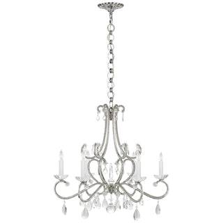 Buy polished-nickel-with-clear-glass-glass Montmartre Chandelier by Visual Comfort Signature