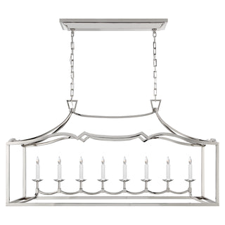 Buy polished-nickel Darlana Fancy Outdoor (Damp) Pendant by Visual Comfort Signature