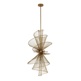 Buy nordic-brass Aurora Pendant by Kalco