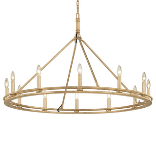 Buy champagne-leaf Sutton Chandelier by Troy Lighting