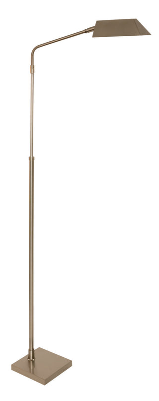 Buy satin-nickel-with-metal-glass Newbury Floor Lamp by House of Troy