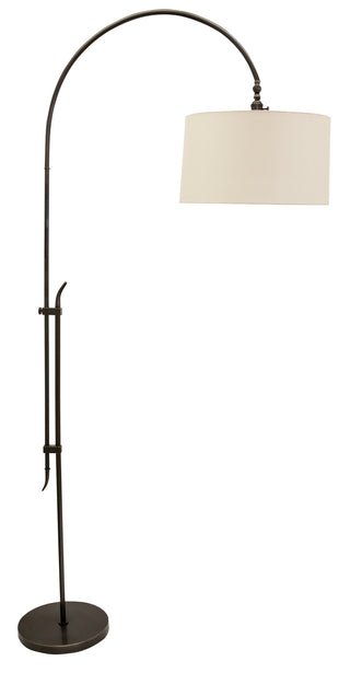 Buy oil-rubbed-bronze-with-off-white-linen-hardback-glass Windsor Floor Lamp by House of Troy