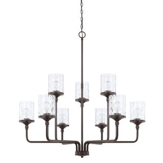 Buy bronze-with-clear-water-4-5-x6-25-glass Colton Chandelier by Capital Lighting