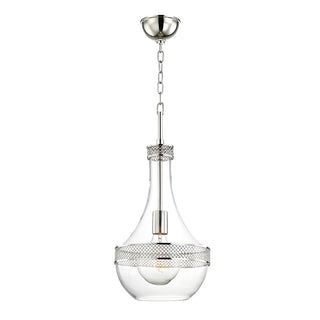 Buy polished-nickel Hagen Outdoor (Damp) Pendant by Hudson Valley