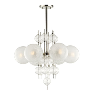 Buy polished-nickel Calypso Outdoor (Damp) Chandelier by Hudson Valley