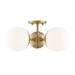 Paige Outdoor (Damp) Semi-Flush Mount Ceiling Light by Mitzi
