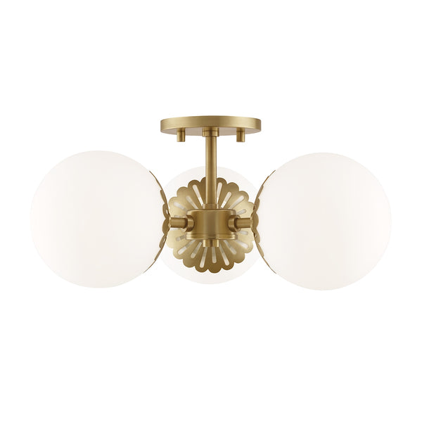 Paige Outdoor (Damp) Semi Flush Mount Light by Mitzi