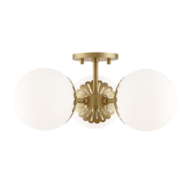 Paige Outdoor (Damp) Semi Flush Mount Light by Mitzi