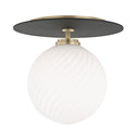 Ellis Outdoor (Damp) Semi Flush Mount Ceiling Light by Mitzi