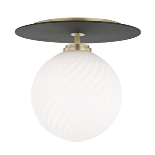 Ellis Outdoor (Damp) Semi Flush Mount Ceiling Light by Mitzi