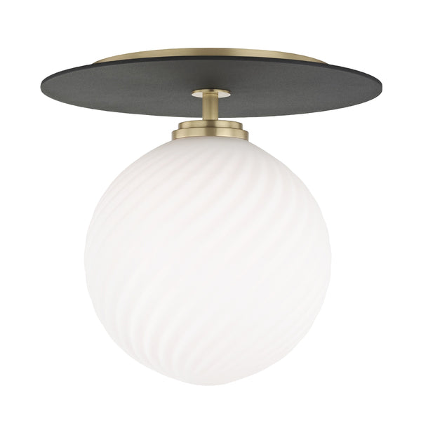 Ellis Outdoor (Damp) Semi Flush Mount Ceiling Light by Mitzi
